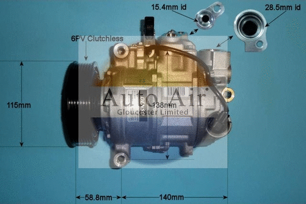 Compresseur, climatisation AUTO AIR GLOUCESTER 14-0207