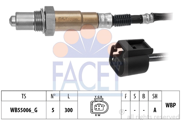 Sonde lambda FACET 10.8579