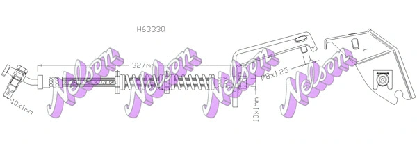 Flexible de frein KAWE H6333Q