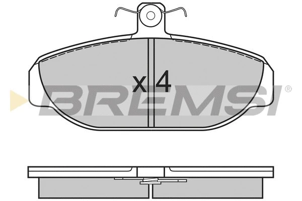 Kit de plaquettes de frein, frein à disque BREMSI BP2616