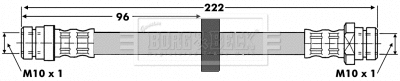 Flexible de frein BORG & BECK BBH6658