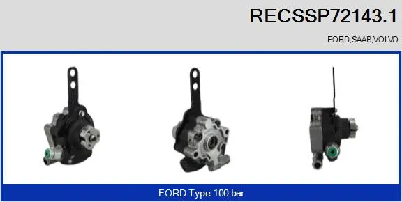 Pompe hydraulique, direction RECOFICIAL RECSSP72143.1