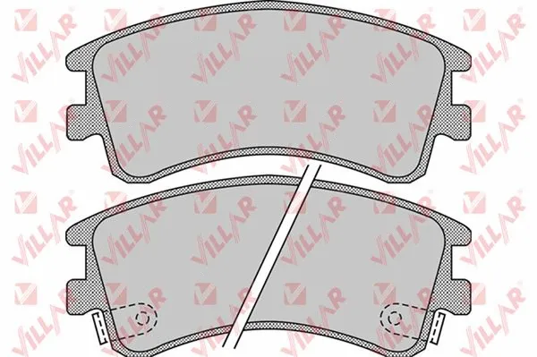 Kit de plaquettes de frein, frein à disque VILLAR 626.0878
