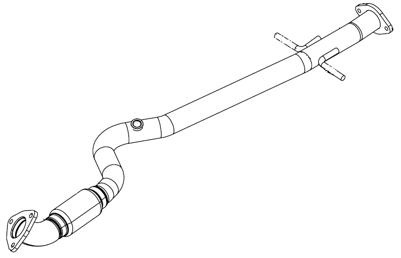 Tuyau d'échappement Vellerand 15735