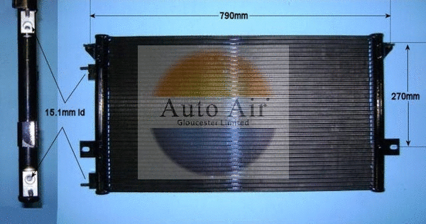 Condenseur, climatisation AUTO AIR GLOUCESTER 16-9745