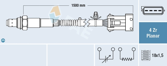 Sonde lambda FAE 77634