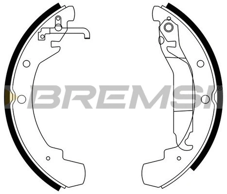 Jeu de mâchoires de frein BREMSI GF0548