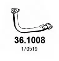 Tuyau d'échappement ASSO 36.1008