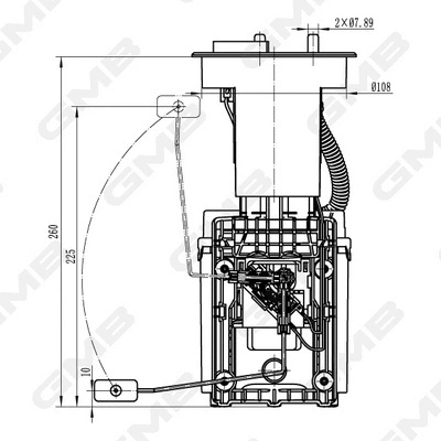 unité d'alimentation de carburant GMB GFPS-127A