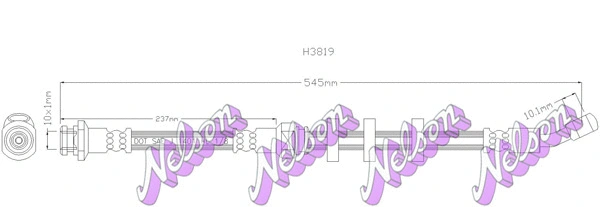 Flexible de frein KAWE H3819