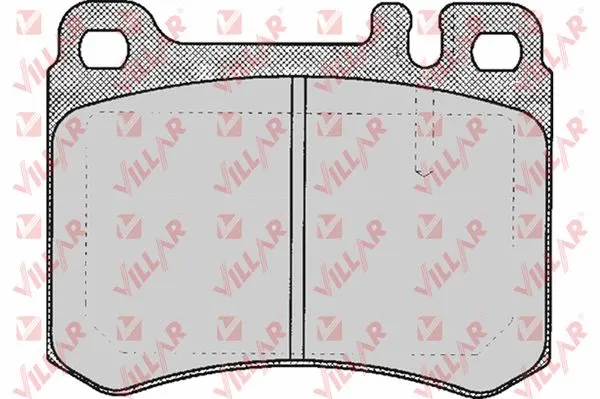 Kit de plaquettes de frein, frein à disque VILLAR 626.0361