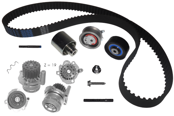 Pompe à eau + kit de courroie crantée TECDRIVE TKPE0046