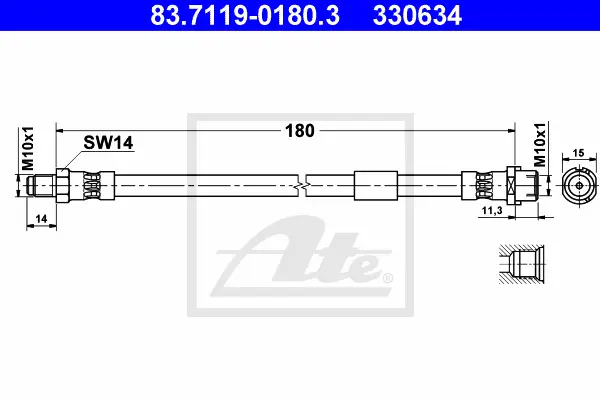 Flexible de frein ATE-APAC 83.7119-0180.3