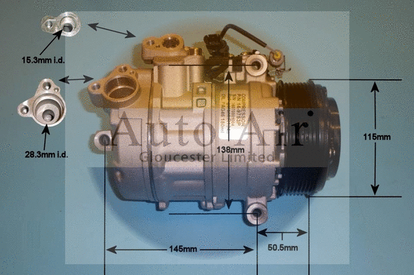 Compresseur, climatisation AUTO AIR GLOUCESTER 14-9753P