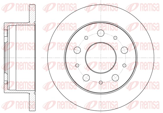 Disque de frein REMSA 6741.00