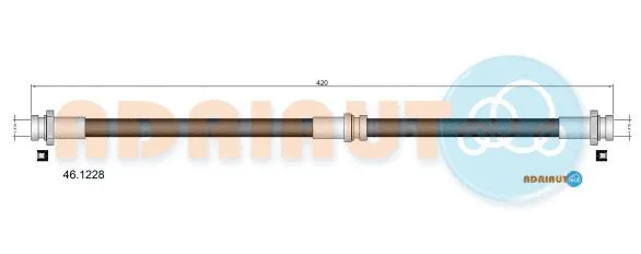 Flexible de frein ADRIAUTO 46.1228