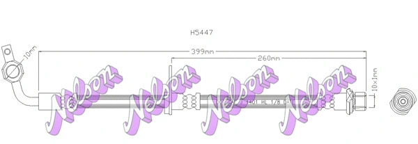 Flexible de frein BROVEX-NELSON H5447