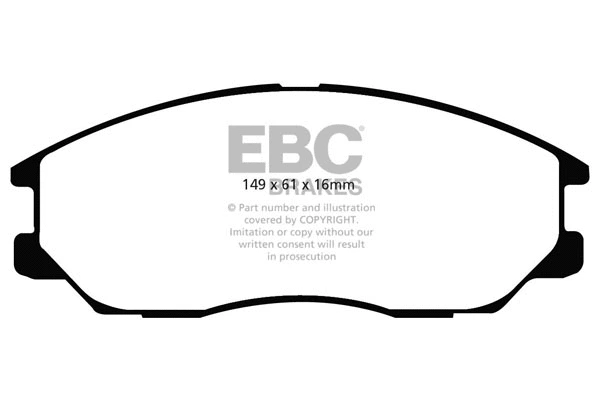 Kit de plaquettes de frein, frein à disque EBC Brakes DP21725