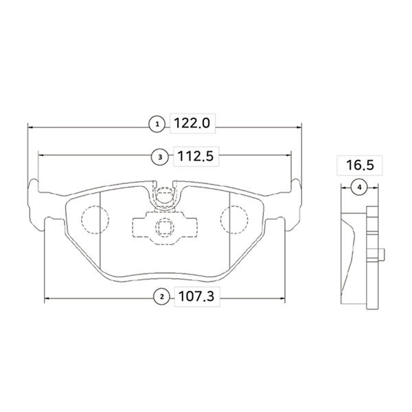 Kit de plaquettes de frein, frein à disque CTR GK0005