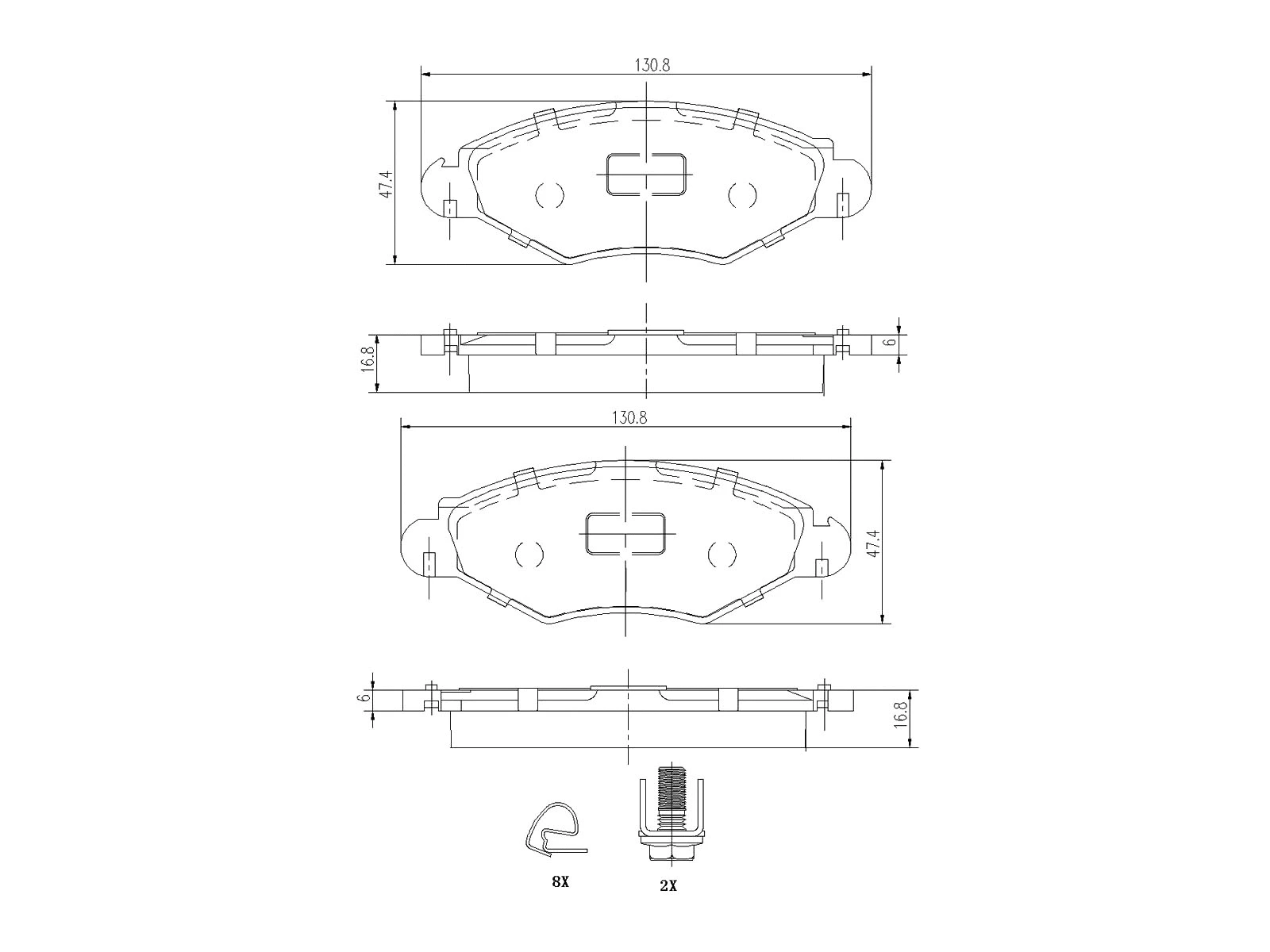 Kit de plaquettes de frein, frein à disque A.Z. Meisterteile AZMT-44-022-1071