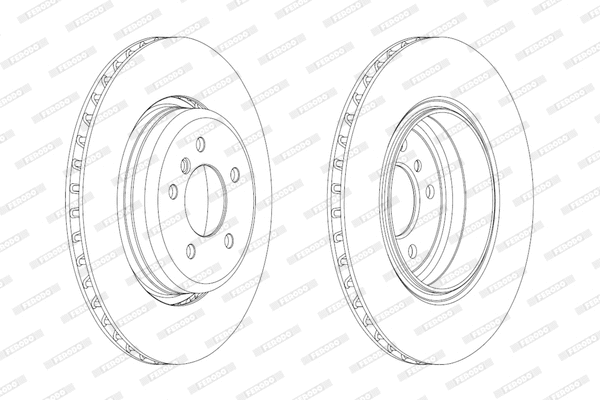 Disque de frein FERODO DDF2154C