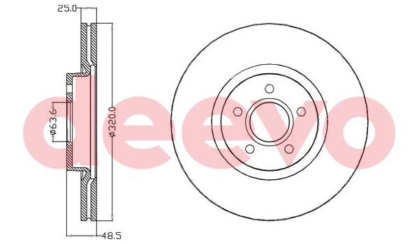 Disque de frein DEEVO BD18300