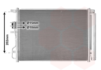Condenseur, climatisation VAN WEZEL 82015706