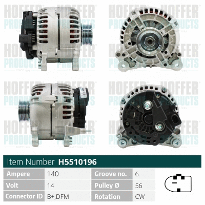 Alternateur HOFFER H5510196