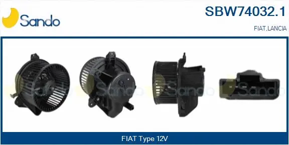 Pulseur d'air habitacle SANDO SBW74032.1
