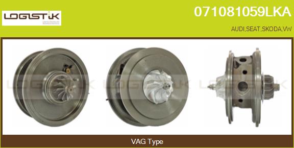 Groupe carter, turbocompresseur LGK 071081059LKA