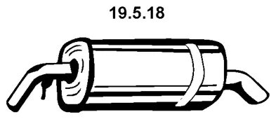 Silencieux arrière EBERSPÄCHER 19.5.18