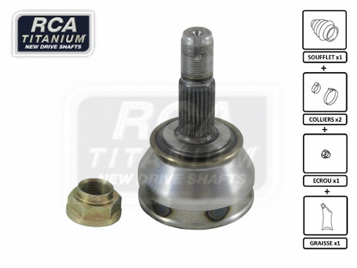 Jeu de joints, arbre de transmission RCA FRANCE FI06F2