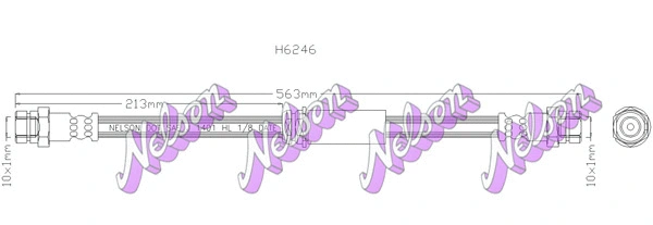 Flexible de frein KAWE H6246
