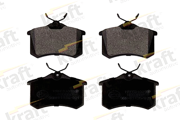 Kit de plaquettes de frein, frein à disque KRAFT AUTOMOTIVE 6010092