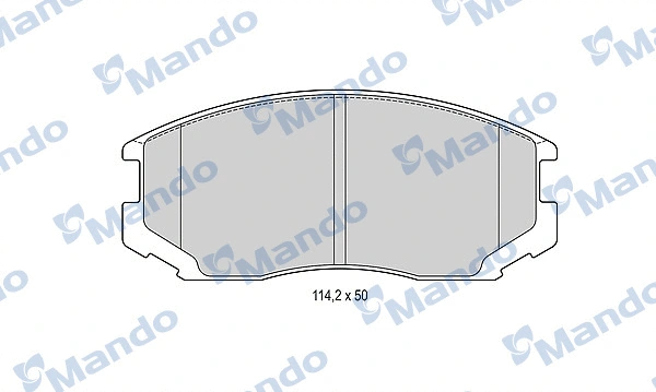 Kit de plaquettes de frein, frein à disque MANDO MBF015489