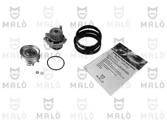 Pompe à eau + kit de courroie crantée AKRON-MALÒ 1555068