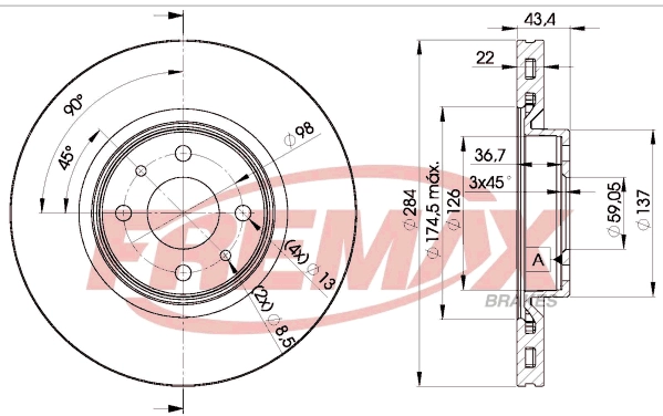 Disque de frein FREMAX BD-0356