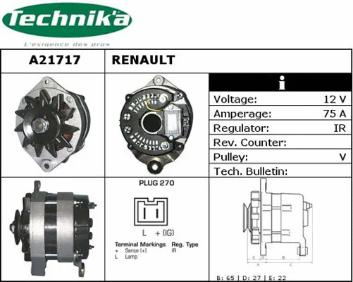 Alternateur Technika A21717
