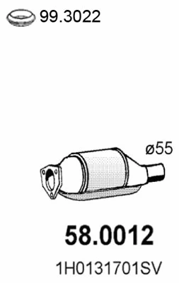 Catalyseur ASSO 58.0012