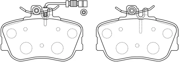 Kit de plaquettes de frein, frein à disque FIT FP1214E