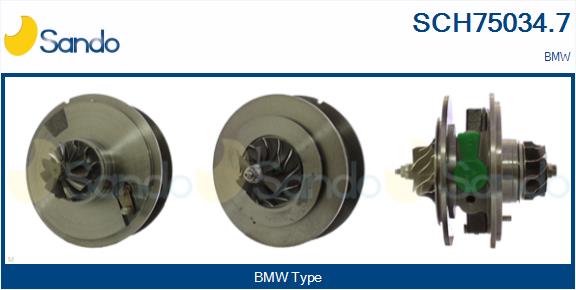 Groupe carter, turbocompresseur SANDO SCH75034.7