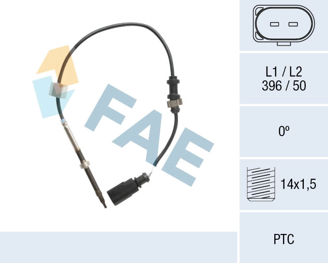 Capteur, température des gaz FAE 68109