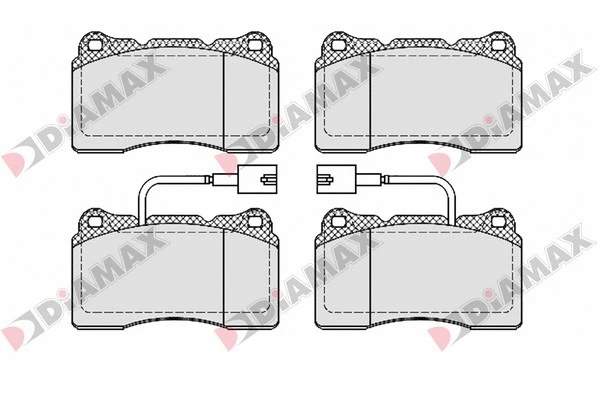 Kit de plaquettes de frein, frein à disque DIAMAX N09650