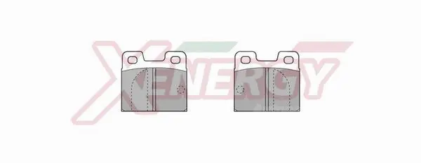 Kit de plaquettes de frein, frein à disque AP XENERGY X40034
