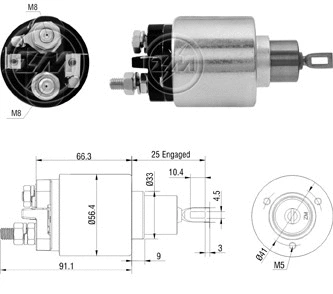 Contacteur, démarreur ZM ZM 6-773