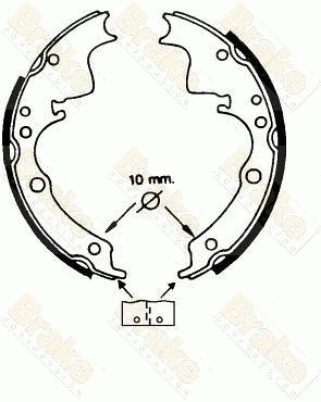 Jeu de mâchoires de frein Brake ENGINEERING SH2220