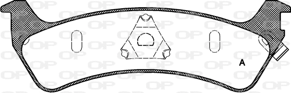 Kit de plaquettes de frein, frein à disque OPEN PARTS BPA0629.02