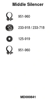 Silencieux central FA1 MD000841