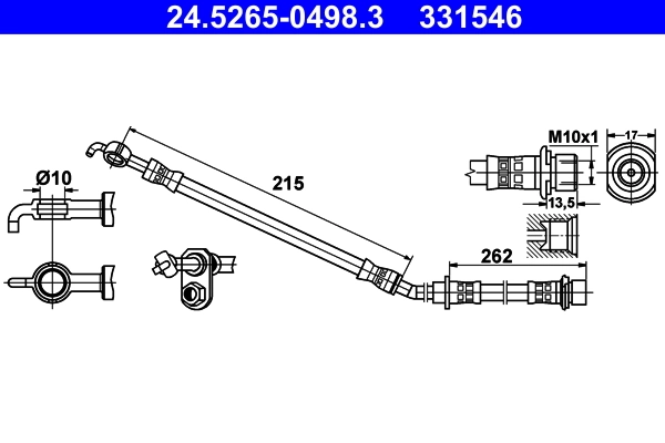 Flexible de frein ATE 24.5265-0498.3