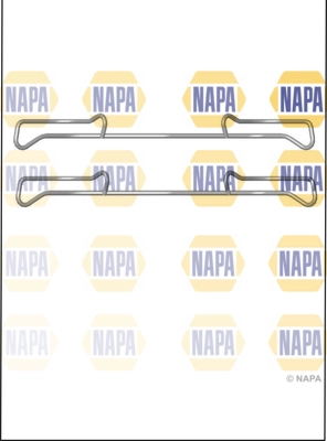 Kit d'accessoires, plaquette de frein à disque NAPA NFK1086